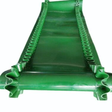comprare Nastro trasportatore inclinato verde a 2 strati con larghezza nastro 1200 mm per trasporto ad alto angolo online manufacture