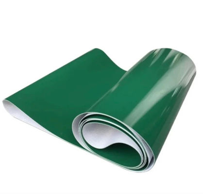 3 strati di cintura in PVC 5000 mm di lunghezza Cintura trasportatrice verde resistente alle intemperie per l'industria alimentare